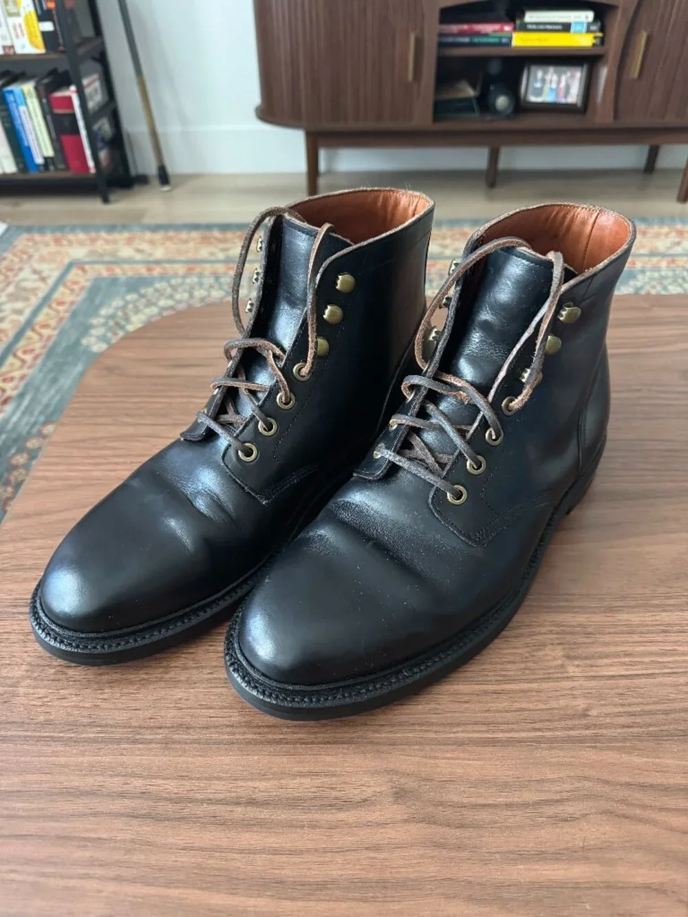 Grant Stone Diesel Boots, Black, Size 10E, Excellent Condition
